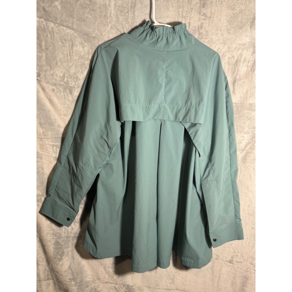 Athleta Teal Pullover Half Zip Anorak Jacket Womens XL Lightweight oversized - Picture 8 of 13